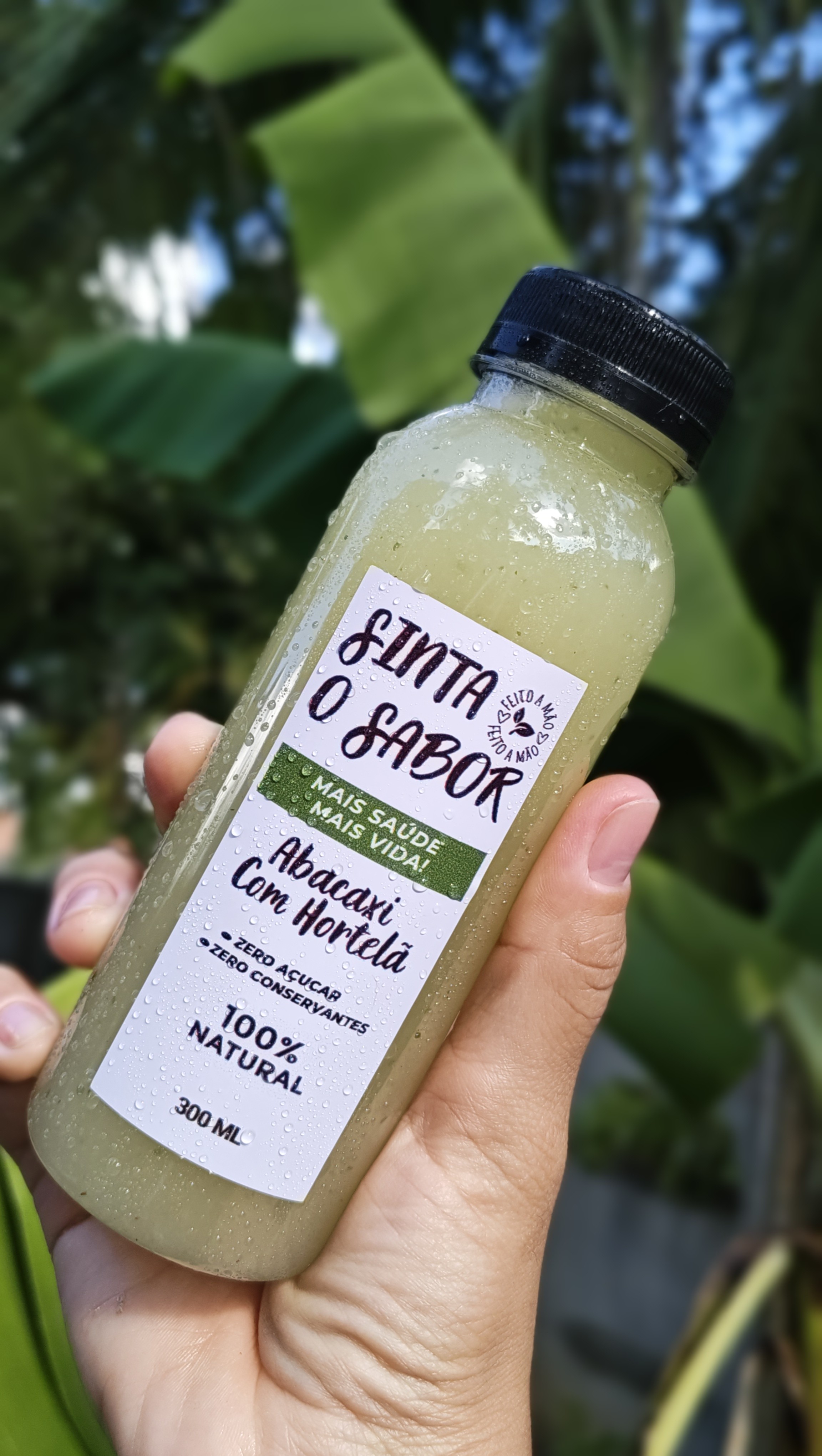 Suco de Abacaxi com Hortelã